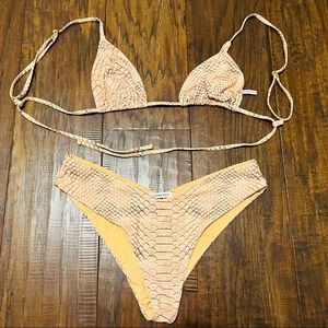 WeWoreWhat Snake Print Bikini